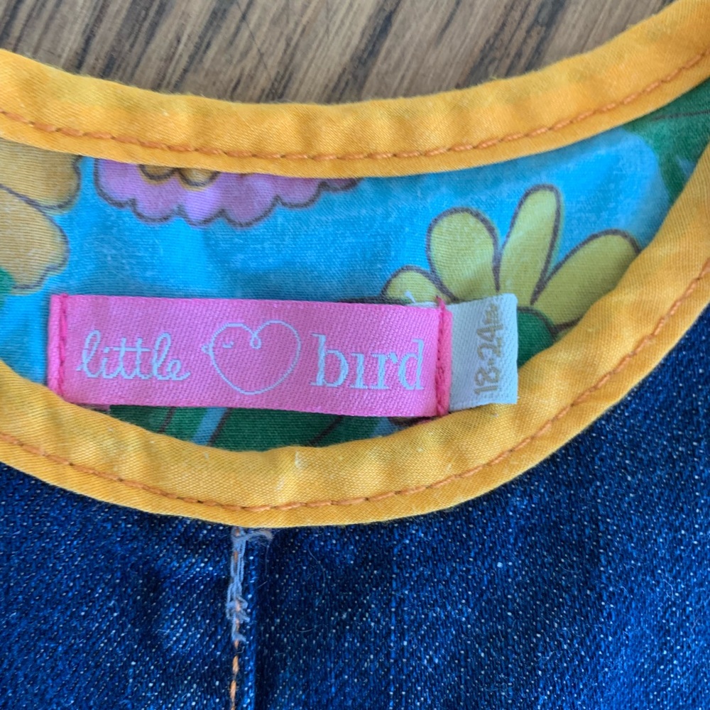 Little Bird Denim Dress w/ pockets 18-24mo - Picture 7 of 7